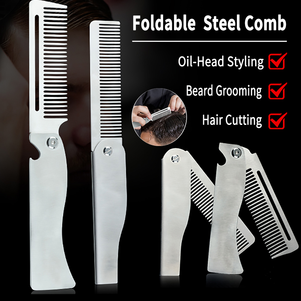 Men'S Beard Grooming - Nieuw Type 1/2 Stuks Draagbare Stalen