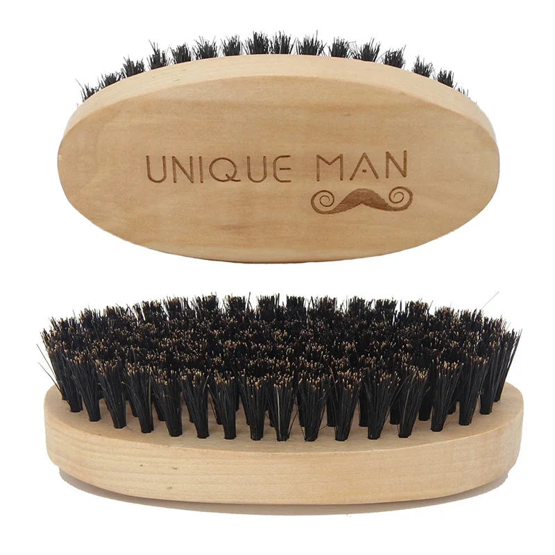Men'S Beard Grooming - Houten haarbaardborstel voor mannen Natuurlijke houten