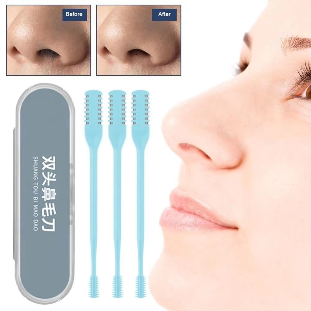 Nose Hair Trimmer - Nieuwe dubbelzijdige neushaartrimmer van roestvrij staal,