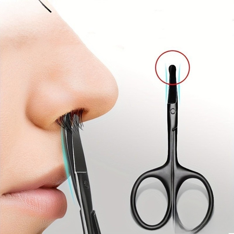 Nose Hair Trimmer - Neushaarschaar Roestvrij staal Ronde punt Veiligheidstrimmer