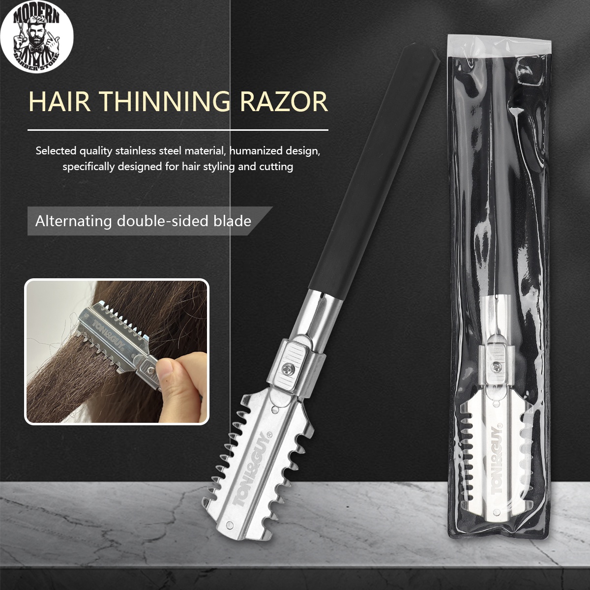 Grooming Men'S Hair - Salon Dubbele Rand Scheermes Haarknipmesjes Handmatige