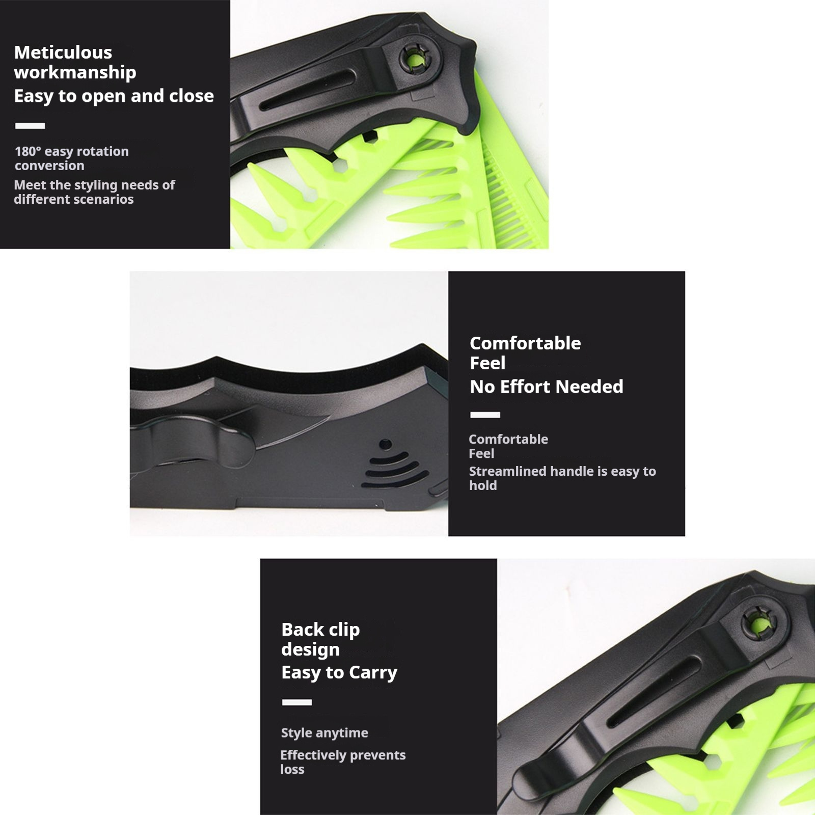 Dual Tooth Opvouwbare Kam voor - Men'S Grooming Tool recensie en prijs