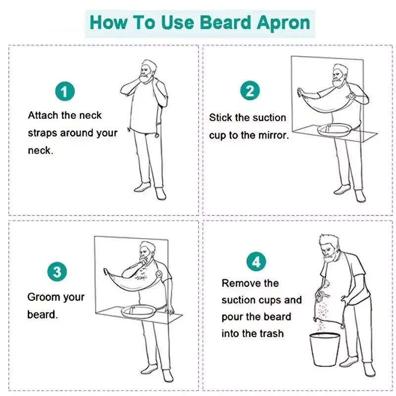 Waterdichte scheerapron voor m - Grooming Men'S Hair recensie en prijs